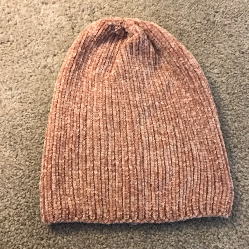 Gap Pink Chenille Beanie Hat